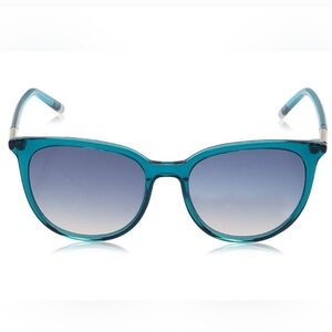 Calvin Klein Blue Green Turquoise Cat Eye Sunglasses CK4356S 424 with CASE